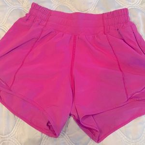 Lululemon size 2 sonic pink hotty hot shorts